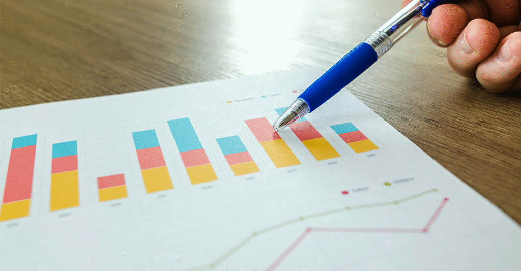 charts-on-paper-report