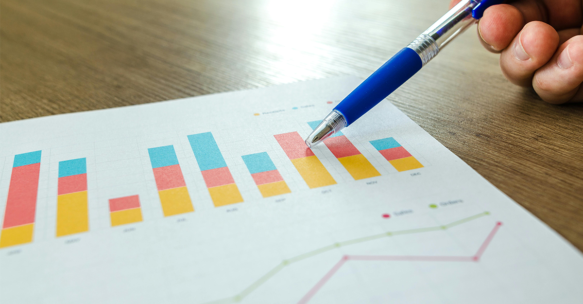 charts-on-paper-report